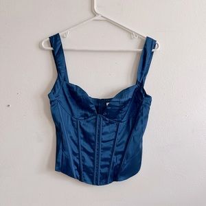 Grey Bandit Aria Corset in Blue 
Size Medium NEVER WORN $28